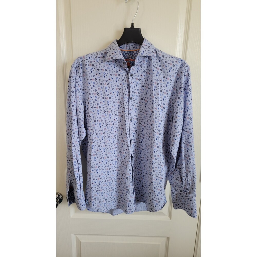 Men's Visconti Black Long Sleeve Button Down